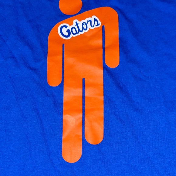 UF University Of Florida Gators Blue Orange Person Tee Shirt Youth Size Small - Picture 3 of 4